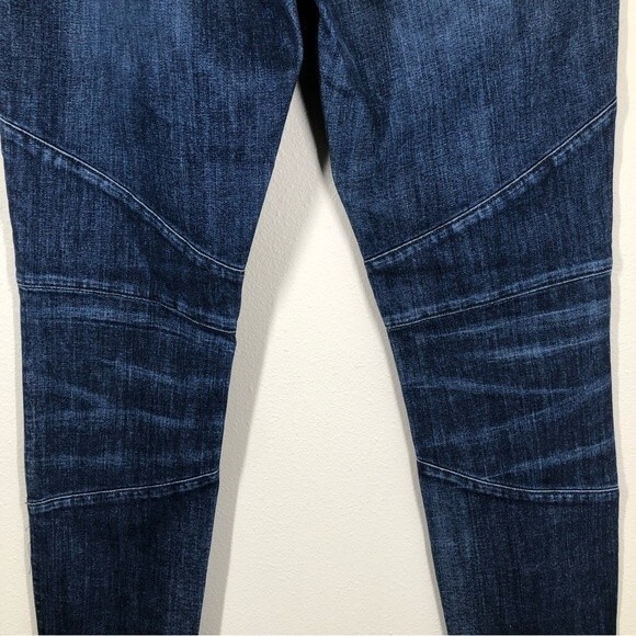 3x1 Jeans W1 Blue Faded Mid Rise Moto Skinny Jeans Size 31 - Picture 3 of 8